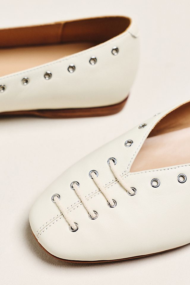 Anthropologie Silent D Lonny Grommet Lace-Up Flats