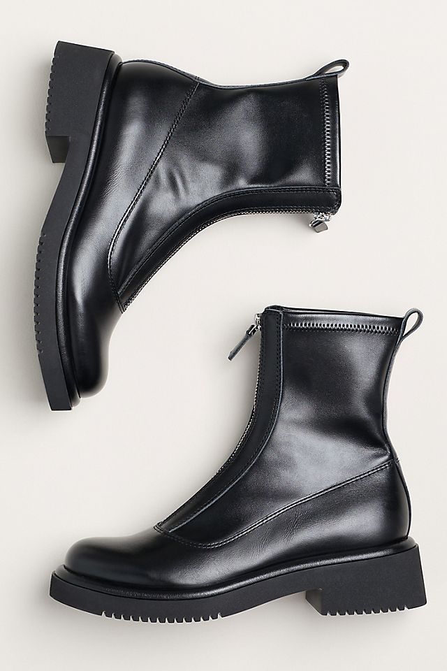 Anthropologie Dolce Vita Shante Zip-Front Boots