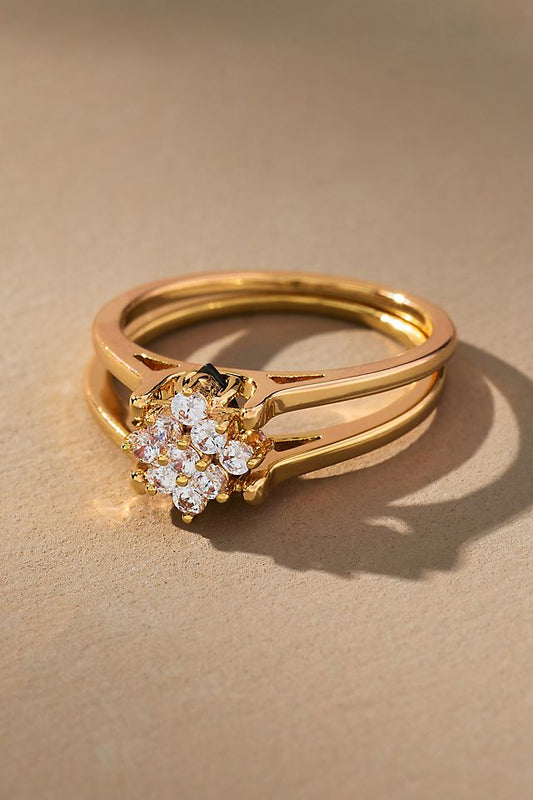 Anthropologie Birthstone Flip Ring