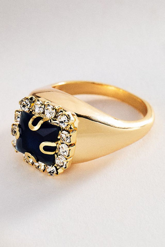 Anthropologie Large Stone Ring