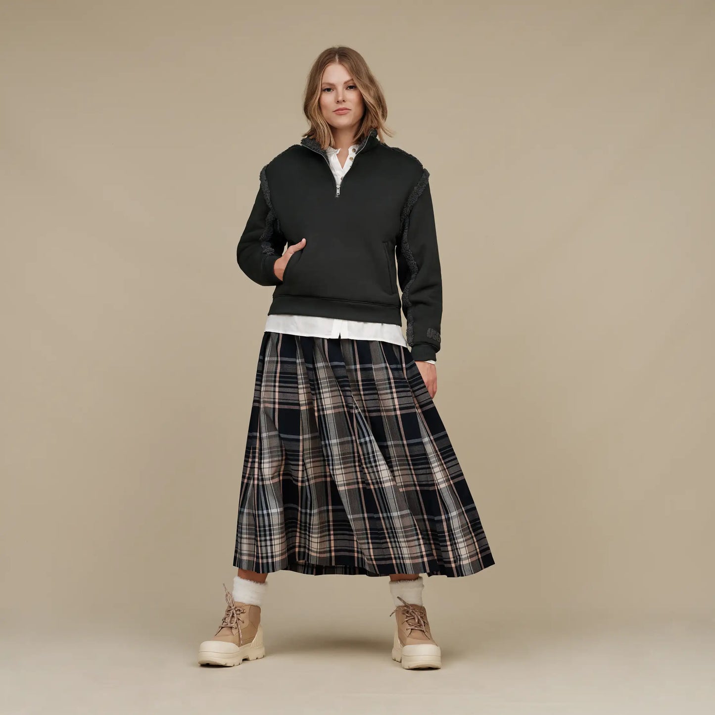 Lydi Bonded Fleece Half Zip