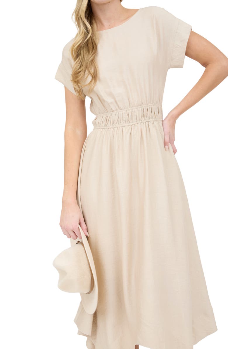 AUGUST SKY Asymmetric Shift Dress