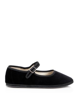 ViBi Venezia Women's Mary Jane Velvet Ballet Flats