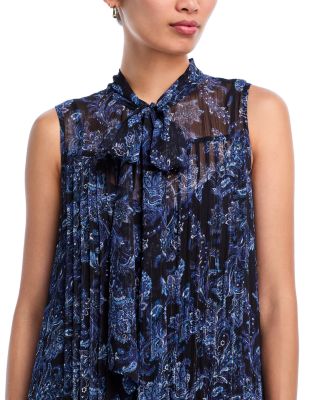 AQUA Metallic Paisley Maxi Boho Dress - Exclusive