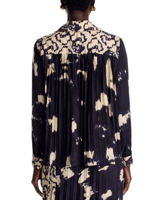 La Fée Maraboutée Pleated Back Blouse