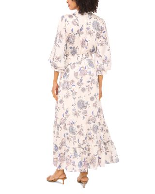 VINCE CAMUTO Ruched Waist Maxi Dress