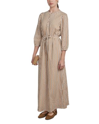 Point Puff Sleeve Dress