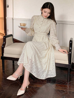 DAZY Long-Sleeve Shirt Dress