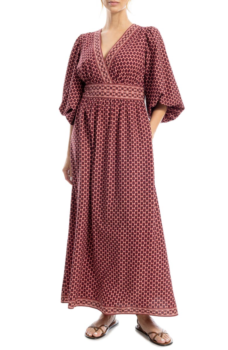 MAX STUDIO Surplice V-Neck Maxi Dress