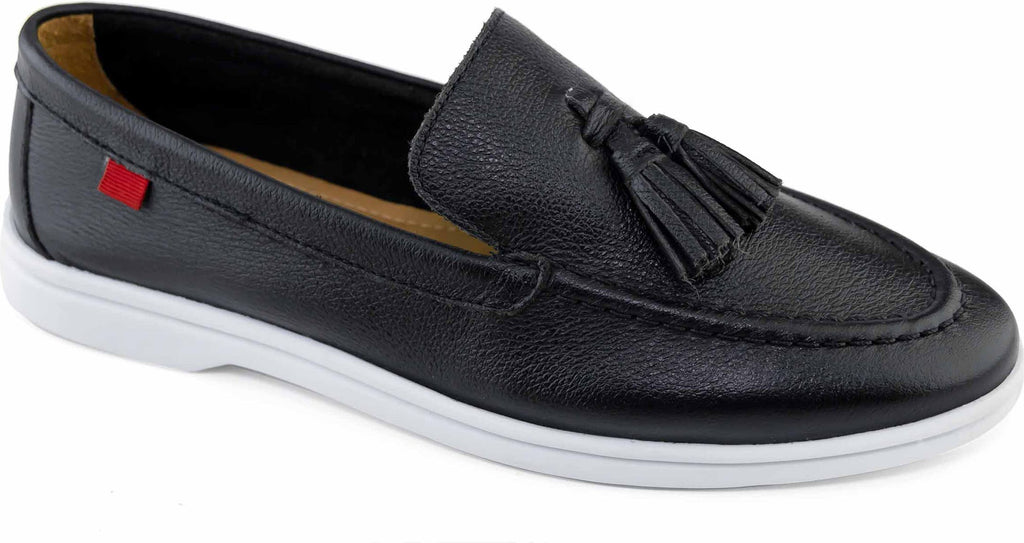 Marc Joseph New York Belle Tassel Loafer, Main, color, Black Napa Soft