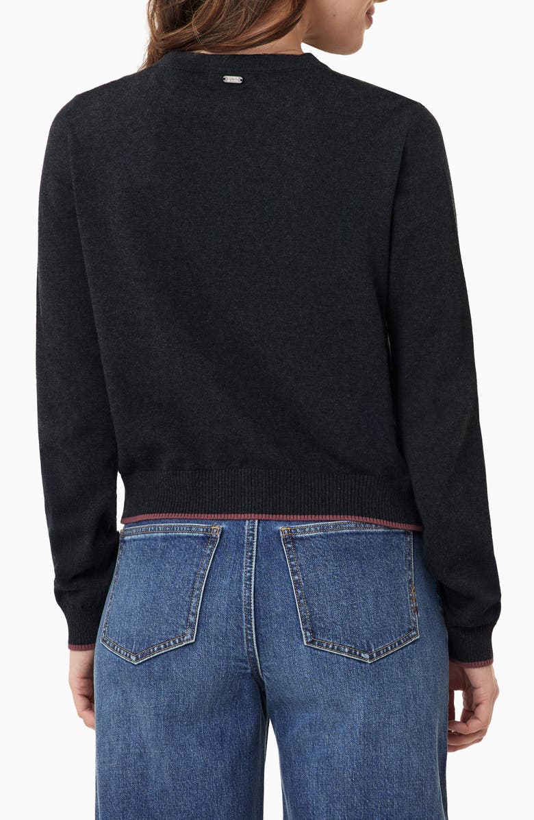 Scotch & Soda Floral Horseshoe Intarsia Crewneck Sweater