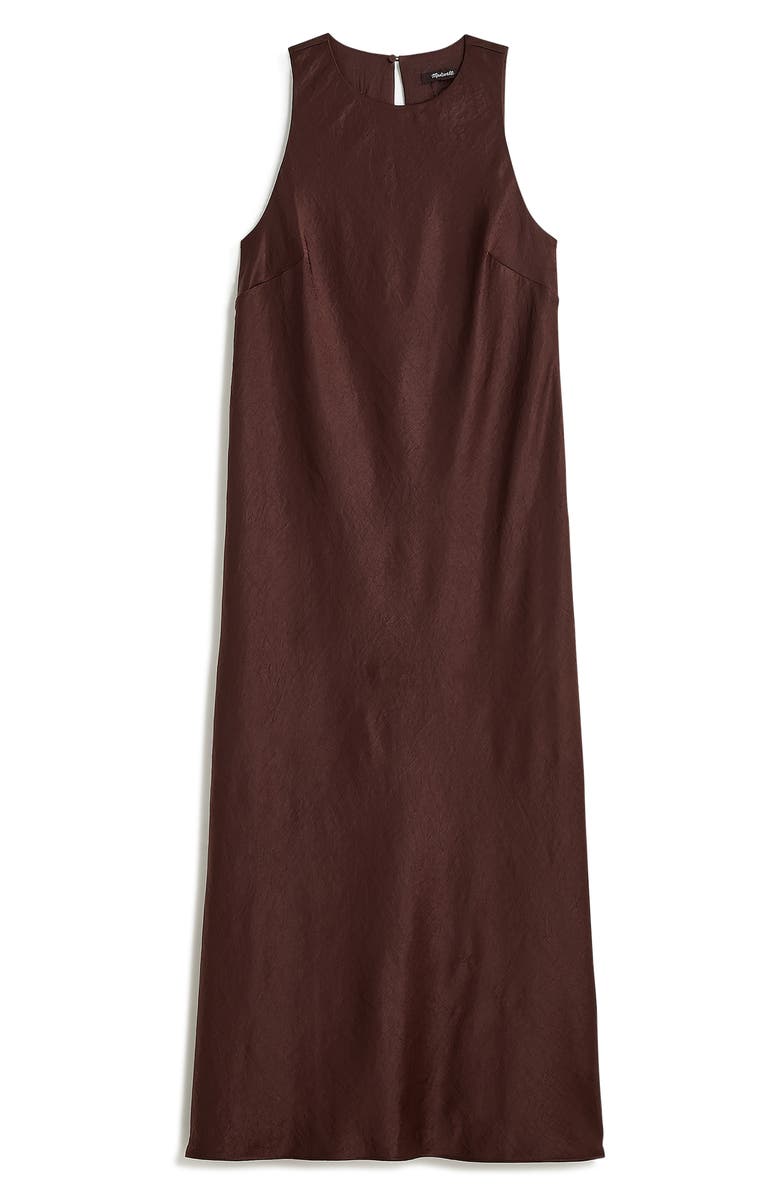 Madewell Sleeveless Satin Midi Dress