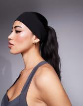 Threadbare long sleeve midi dress with poplin skirt in khaki