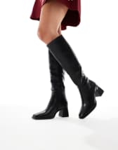 Threadbare long sleeve midi dress with poplin skirt in khaki