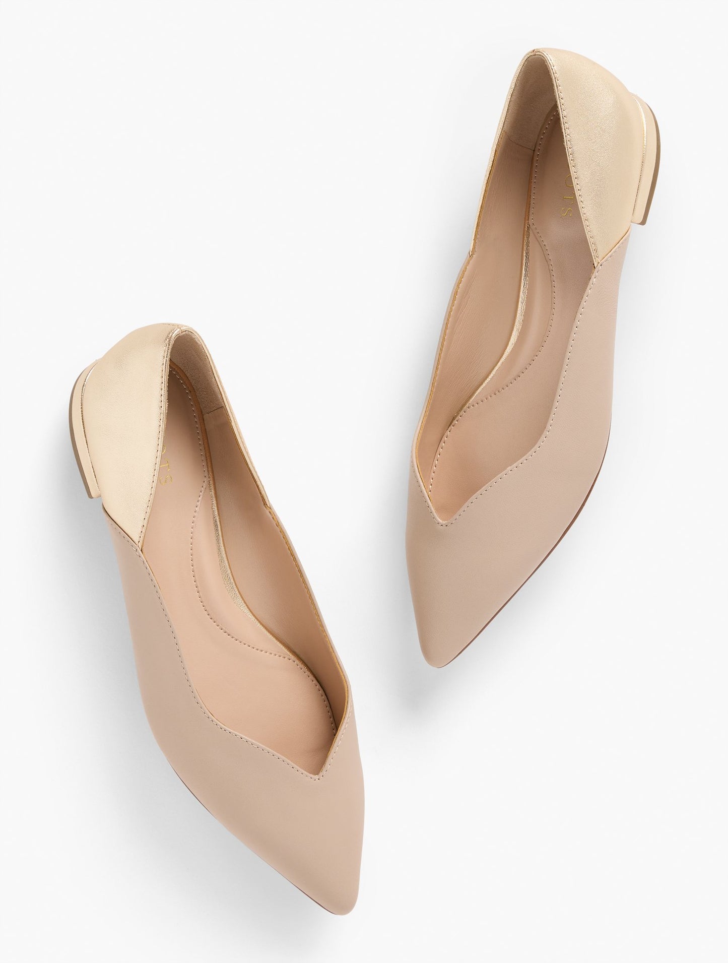 Ansly Metallic Suede Ballet Flats