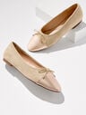 Ansly Metallic Suede Ballet Flats