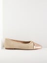 Ansly Metallic Suede Ballet Flats