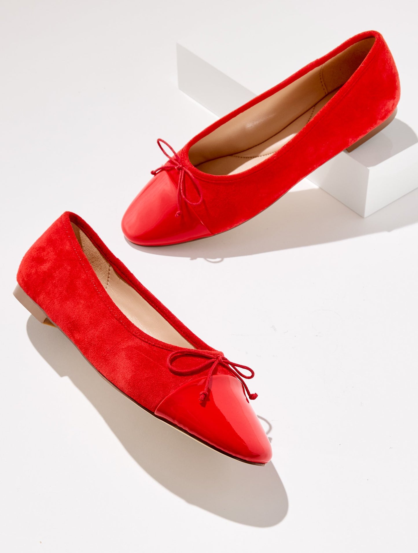 Ansly Metallic Suede Ballet Flats