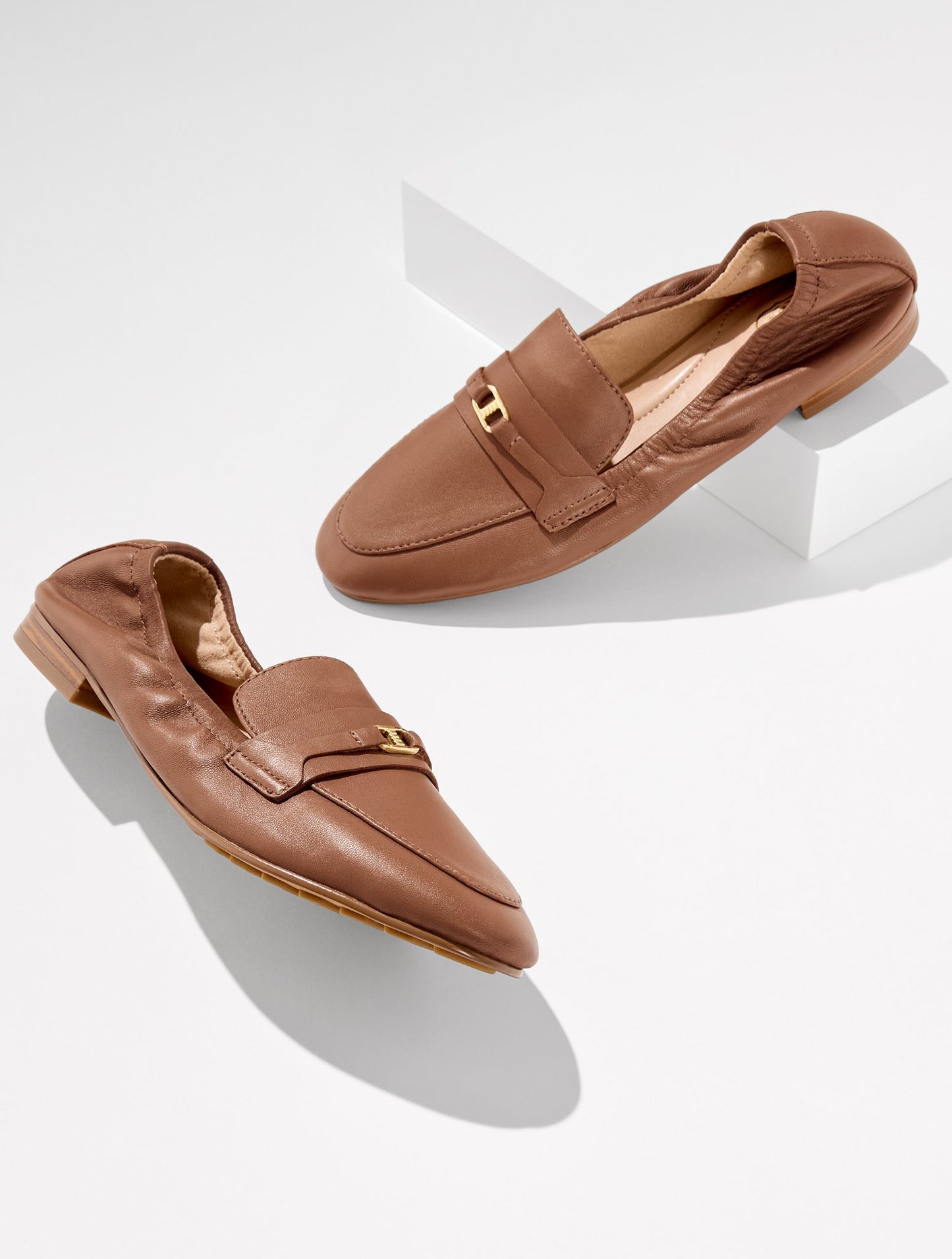 Ansly Metallic Suede Ballet Flats