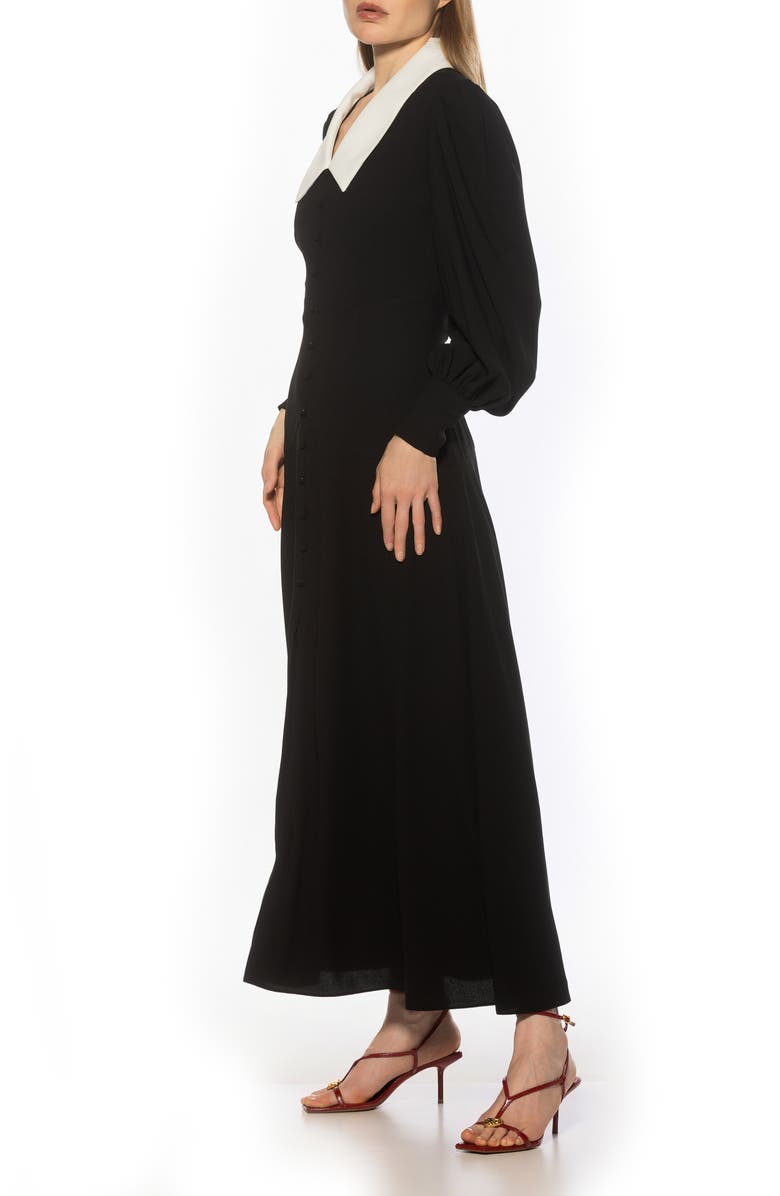 Alexia Admor Kate Collared Long Sleeve Maxi Dress