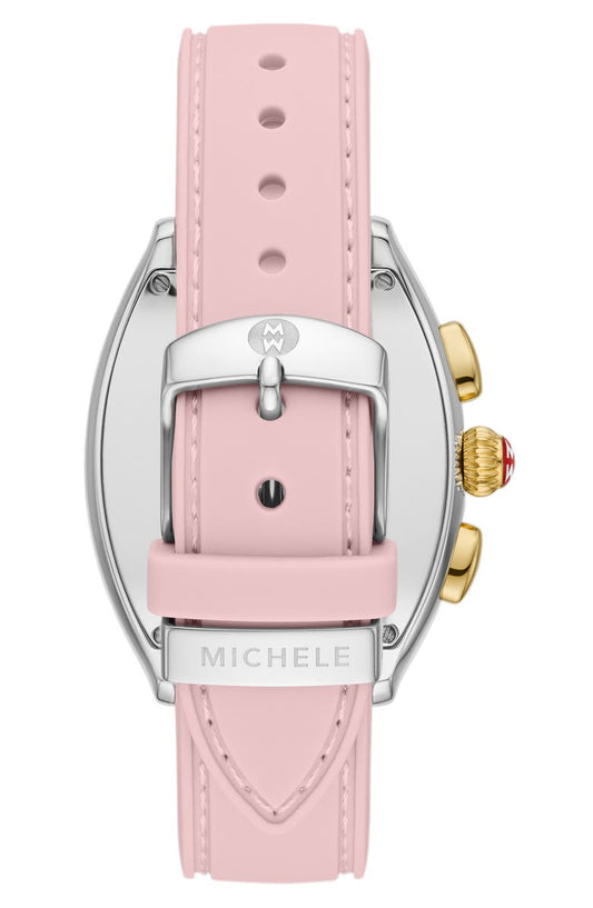 MICHELE Releve Silicone Strap Watch, 36mm