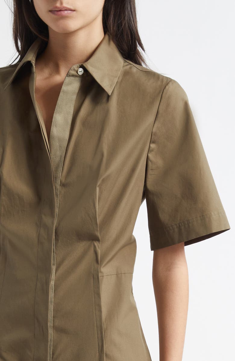 Vince Canvas Tape Flare Shirtdress