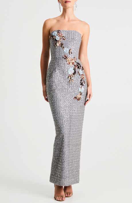 Courtney Placed Floral Long Sleeve Dress