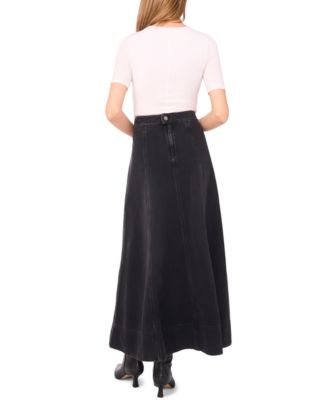 Macy's 1.STATEWomen's Denim Seamed Maxi Skirt