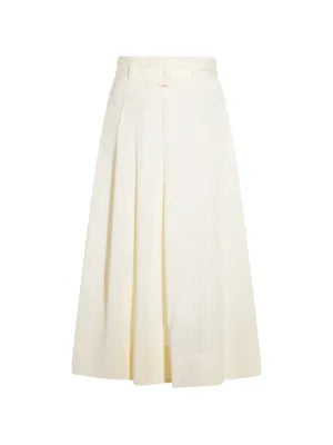 TWINSETbuckle-belt pleated midi skirt