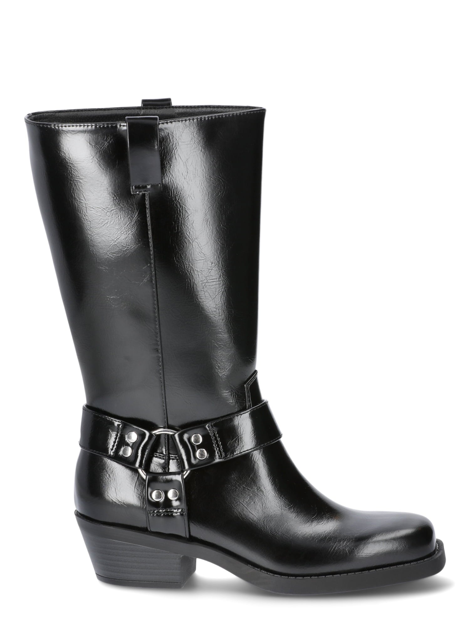 thumbnail image 6 of Time and Tru Women's Moto Hardware Boots, Sizes 6-11, Wide Width Available, 6 of 7