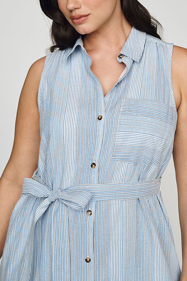 Anthropologie Mona Cotton Shirt Dress by Maeve