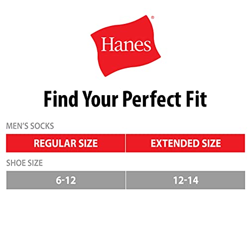 Hanes Men's Work Socks, 6-Pack