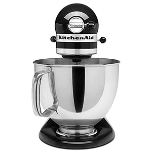 KitchenAid Artisan Series 5 Quart Tilt Head Stand Mixer with Pouring Shield KSM150PS, Onyx Black