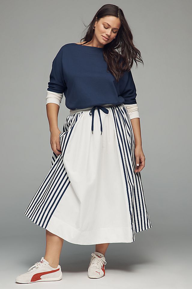 Anthropologie Daily Practice Twofer Long-Sleeve Maxi Dress
