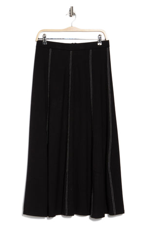 Halogen<sup>®</sup> Paneled Midi Skirt, Alternate, color, Rich Black