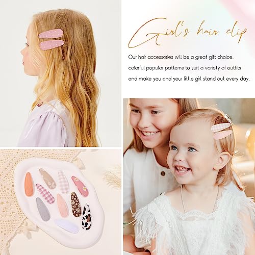 Amazon Choicbaby 30 Pcs Toddler Hair Clips Floral Print Girl Hair Clips for Girls Non Slip Wrapped Snap Hairpins for Kids Barrettes Hair Accessories for Baby Girls 2.2 Inch
