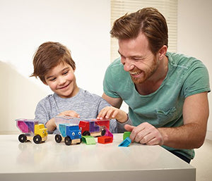 SmartGames Trucky 3 Wooden Skill-Building Puzzle Game Moving Trucks for Ages 3+