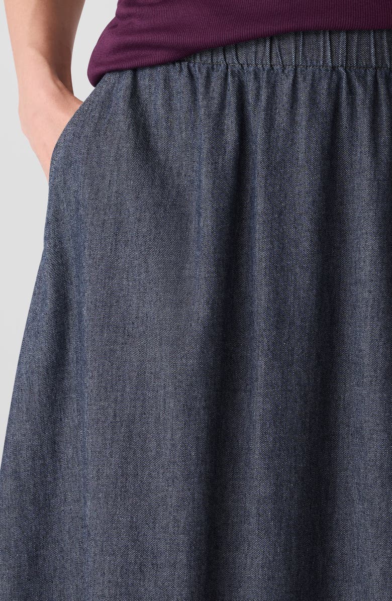 Eileen Fisher Organic Cotton Denim Skirt