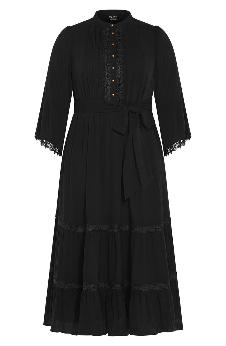 City Chic Camille Long Sleeve Maxi Dress