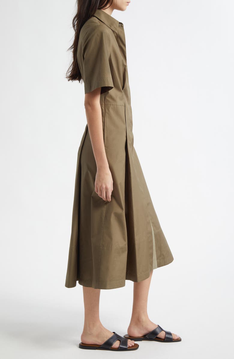 Vince Canvas Tape Flare Shirtdress