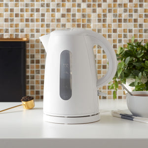 thumbnail image 2 of Mainstays 1.7-Liter Plastic Electric Kettle, White, 2 of 6