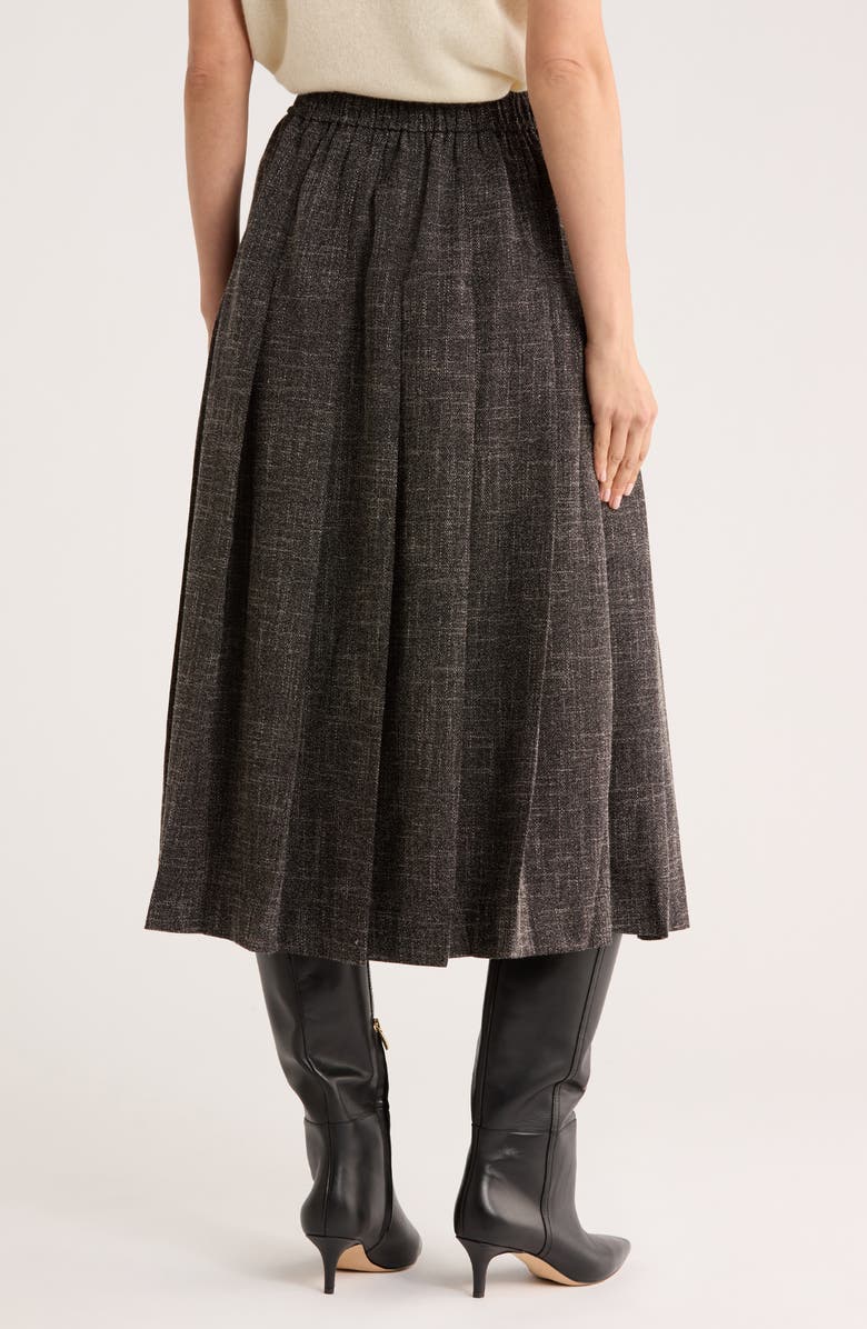 MAX STUDIO Pleated Midi Skirt