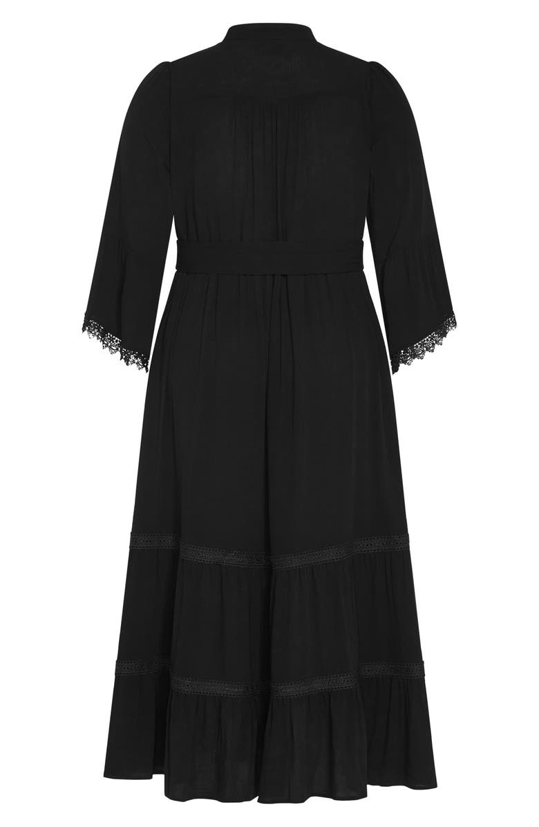 City Chic Camille Long Sleeve Maxi Dress