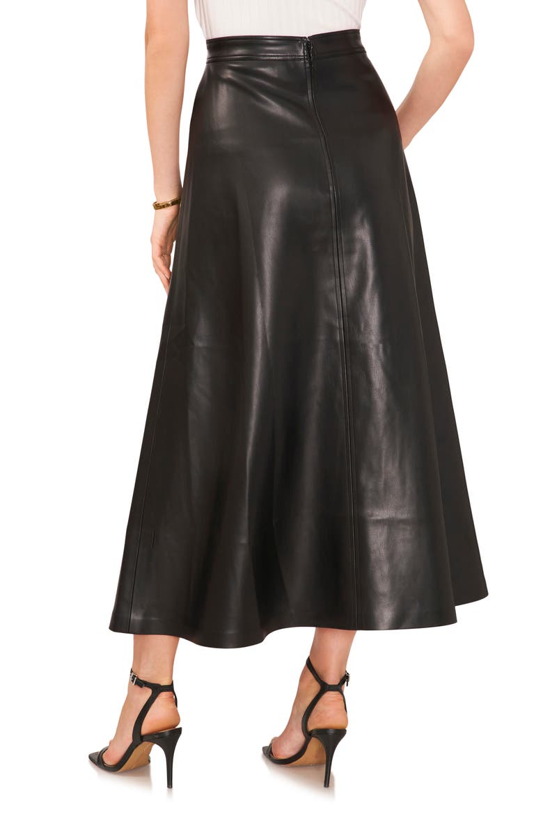 Vince Camuto Faux Leather A-Line Skirt