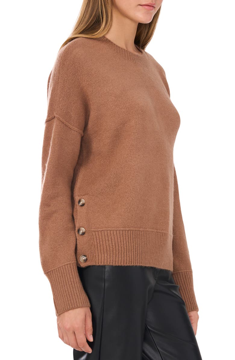 Vince Camuto Three Button Crewneck Sweater