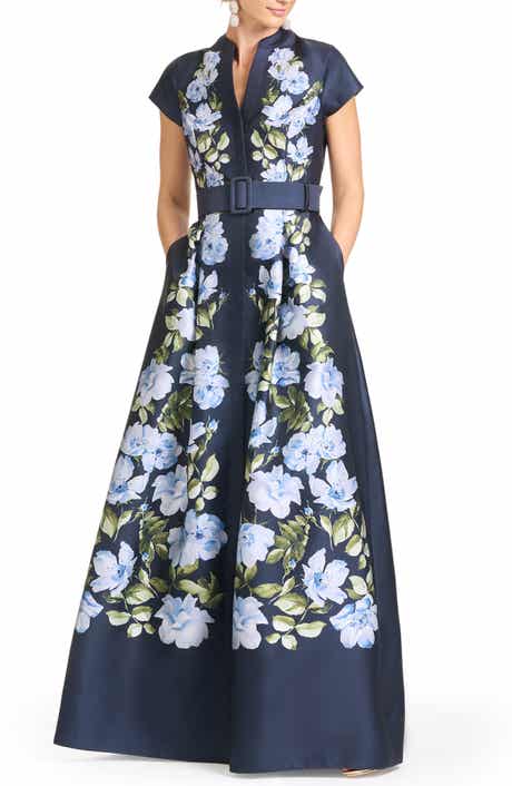 Courtney Placed Floral Long Sleeve Dress