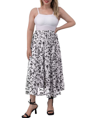 thumbnail image 2 of FOLUNSI Women Plus Size Double Layer Plush Mesh Long Maxi Skirt m-4xl, 2 of 6