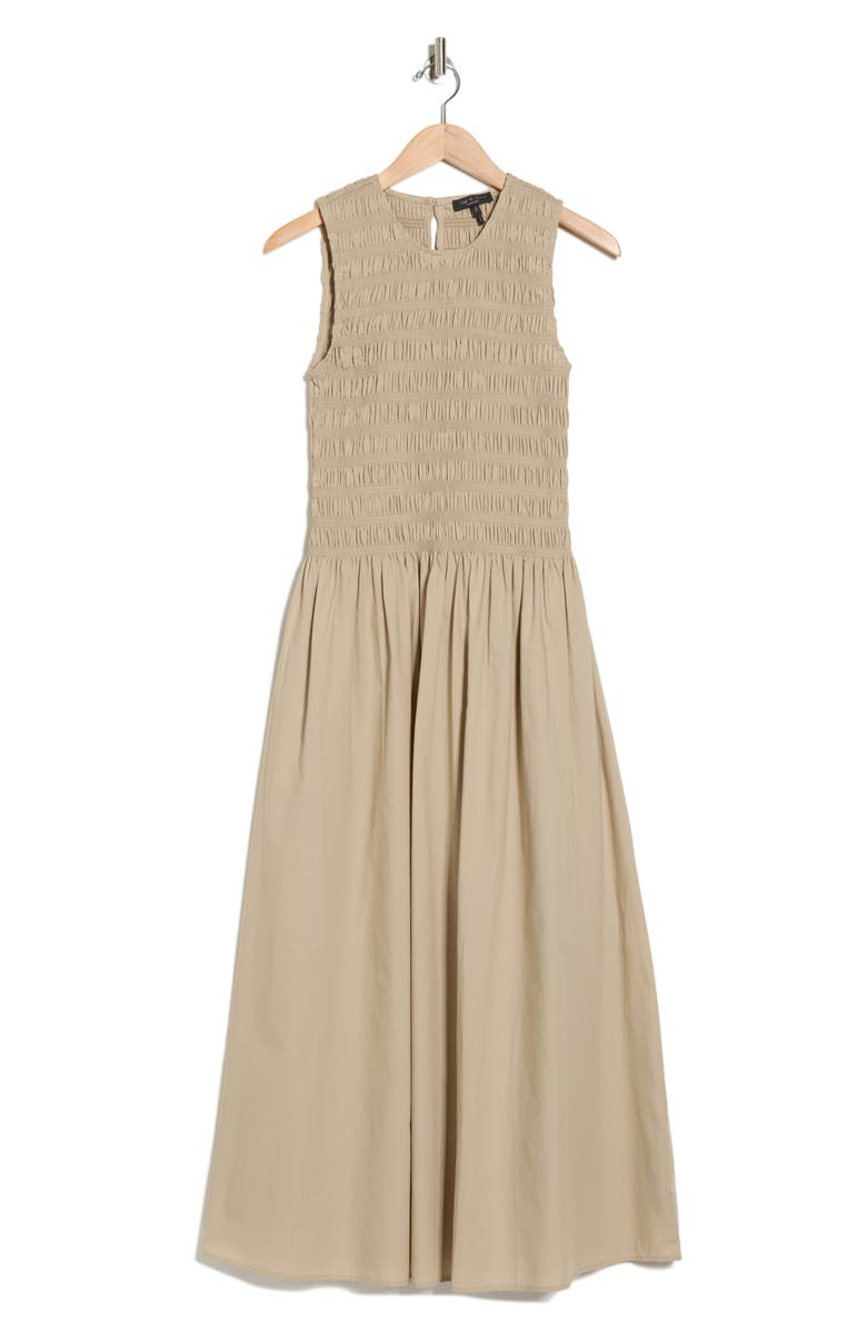 rag & bone Lane Sleeveless Smocked Cotton Maxi Dress