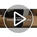 roborock S8 MaxV Ultra Robot Vacuum & Sonic Mop, 10000 Pa Suction, Corner to Edge Deep Cleaning, Hot Air Self-Drying, Auto Empty & Refill, Detergent Dispenser, Obstacle Avoidance, Black