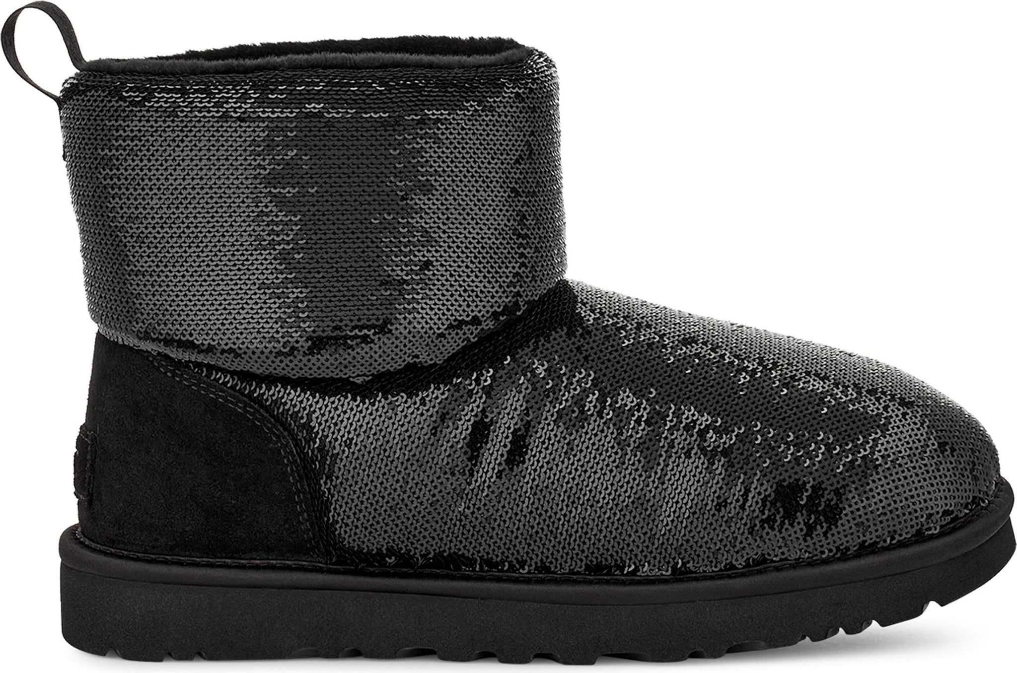 UGG<sup>®</sup> Classic Mini Mirror Ball Bootie, Alternate, color, Black